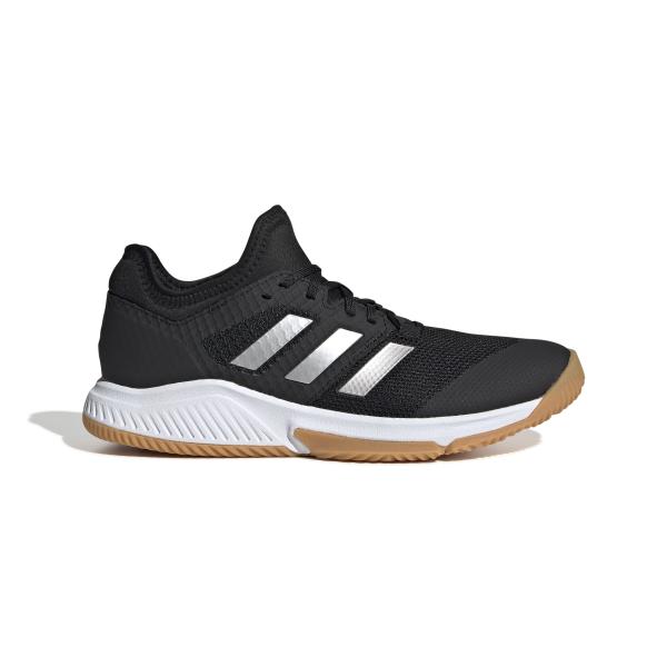 chaussures-femme-adidas-court-team-bounce-noir-argent-blanc