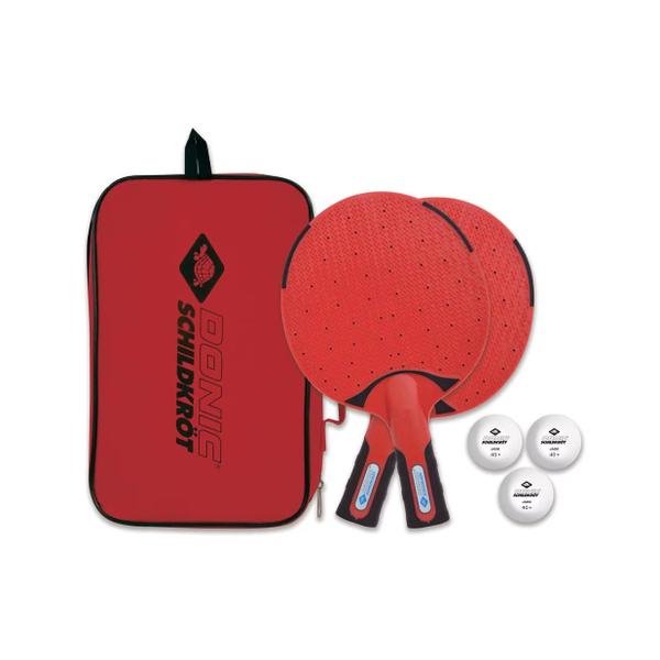 788662-set-de-tennis-de-table-donic-schildkrot-outdoor-weatherproof-2-schlager-plus-3-balle-rouge-tu