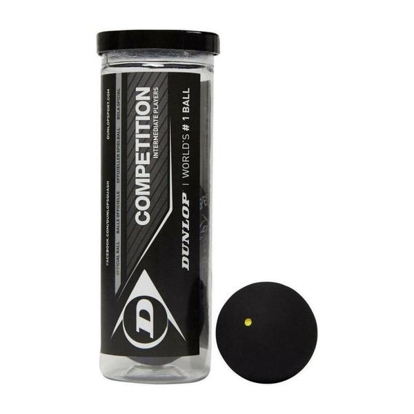 700114-balles-de-squash-dunlop-competition-x3-noir-tu