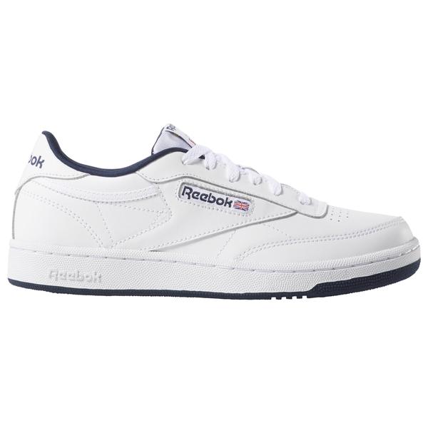 chaussures-junior-reebok-club-c-blanc-bleu-marine