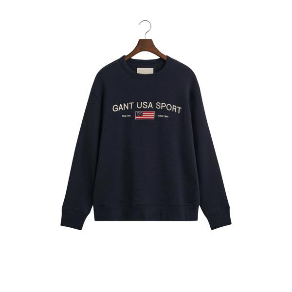 2067014-433-sweatshirt-col-rond-gant-graphic-evening-blue