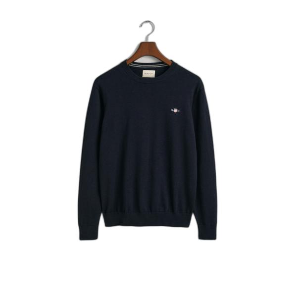 8030561-433-pull-coton-col-rond-gant-classic-evening-blue