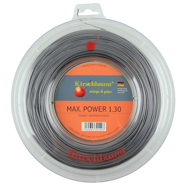k2mp130-cordage-de-tennis-kirschbaum-max-power-200-m-gris-1-30-mm