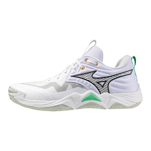 v1ga251221-chaussures-indoor-mizuno-wave-momentum-elite-white-black-frozenemerald