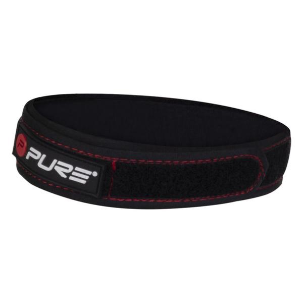 p2i202820-bande-de-support-genou-rotulienne-pure2improve-noir-rouge-tu