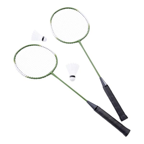 p4f200050-set-de-badminton-de-2-raquettes-2-volants-de-vitesse-dans-1-tube-dans-un-sac-de-transport-avec-etiquette-volante-pure4fun-fc-black-green-tu
