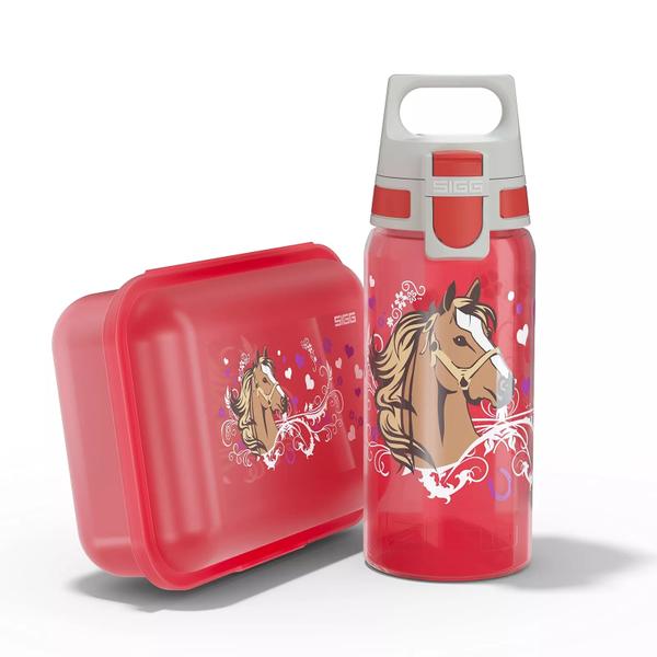 601790-gourde-et-boite-a-lunch-enfant-sigg-viva-school-horses-0-5-l