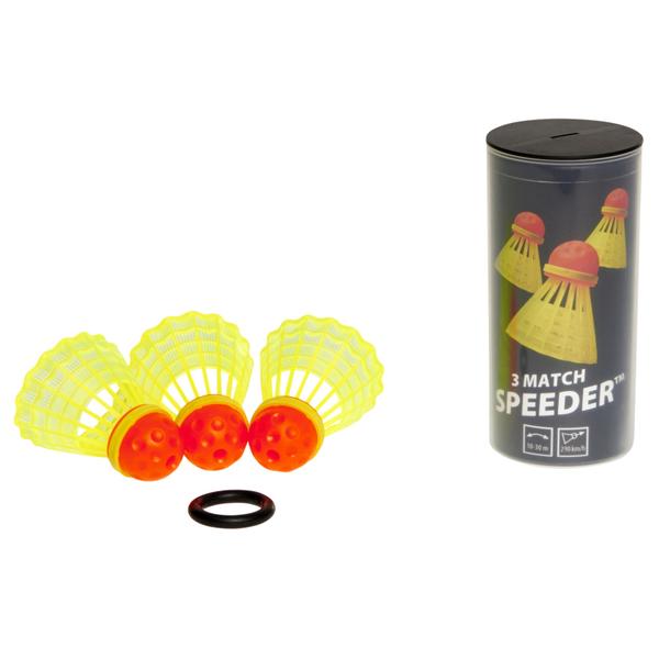 d6925-volant-speedminton-speeder-tube-match-jaune-rouge-tu