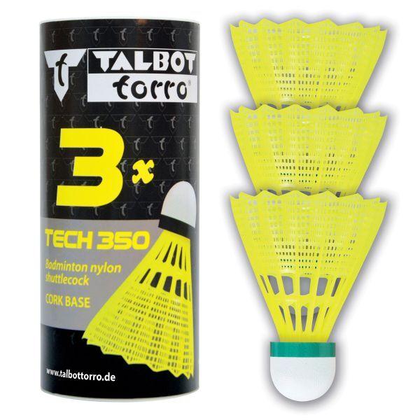 479111-volant-badminton-talbot-torro-tech-350-korb-x3-yellow-red-fast-tu