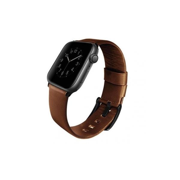 uniq108154-bracelet-de-montre-connectee-cuir-veritable-40-mm-uniq-mondain-apple-watch-4-noir-gris-marron-tu