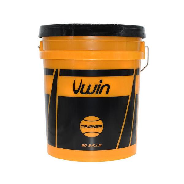 uwb113-balle-de-tennis-avec-seau-de-60-balles-uwin-trainer-orange-tu